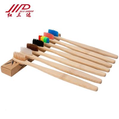 China Yangzhou cheap sanda bamboo toothbrush from bsci home factory FSC with dupont best selling for teeth care for sale