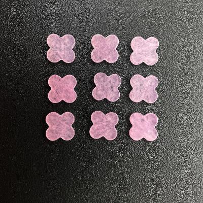 China None Lucky Four Leaf Clover Natural Jade Stone pink for sale