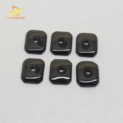 China None Natural Black Octagon Agate Stone Wholesale for sale