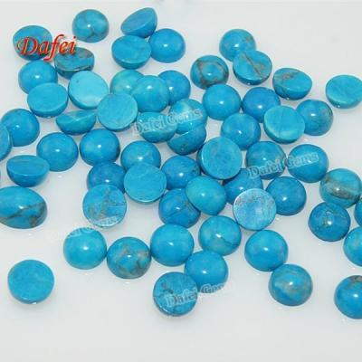 China Natural Blue Jewelry Round Cabochon Turquoise for sale