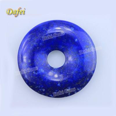 China None wholesale natural lapis lazuli donut pendant for sale