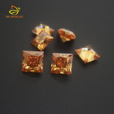 China No Square Princess Cut Yellow Moissanite for sale