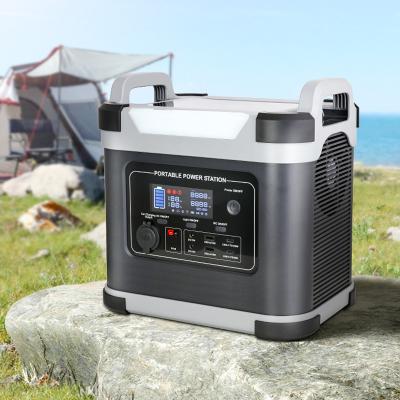 China Huge Capacity 2000W Wireless Charging Power Station Portable Backup Solar Generator Hot Selling Outdoor Power Supply for sale