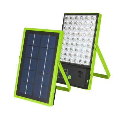 China New Type Residential Solar Led Flood Light Multifunctional Solar Emergency Light 28W Solar Led Flood Light With 2 Bulb for sale