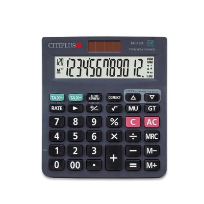 China Tax Calculator CITIPLUS MJ-12D New Cheap Price Calculator with 12 Digits Check&correct and Tax Function for Office for sale