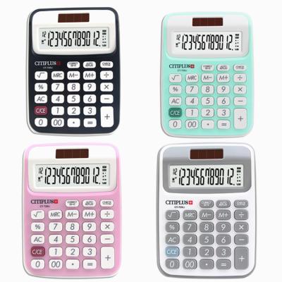 China Promotion Office Colorful Calculator Gift CT-720li 12 Digits Small Calculator for sale