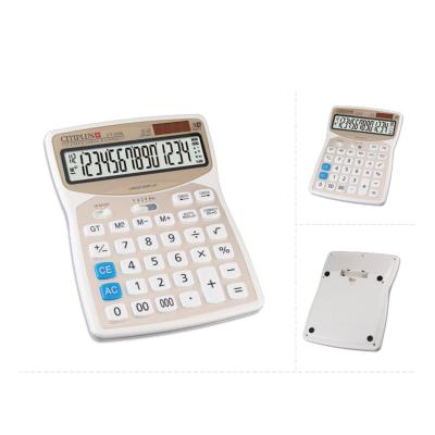 China Check the & Correct Big Size Cheap Desktop Calculator 14 Digits Power Desktop 9300 Double Calculator for sale