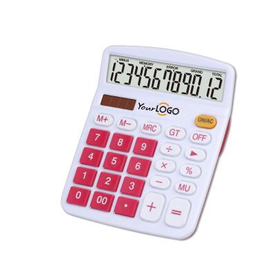 China Factory 12 digit calculator office promotional calculator calculatoradora de bureau smaller quantity colorful OEM general purpose for sale