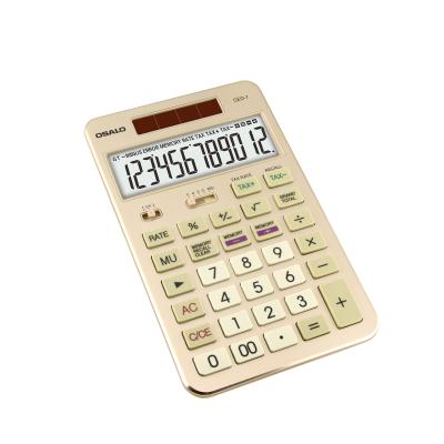 China Hot Selling OEM Promotional Tax Calculator OSALO CEO-1 Gift Fashion Calculator 12 Digits Function Calculator for sale