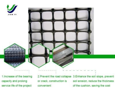 China Culvert Reinforced Biaxial Plastic Geogrid Resistant To Chemical Corrosion for sale