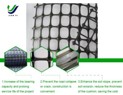 China Slope Protection PP Biaxial Geogrid For Increasing Load And Preventing Cracks for sale