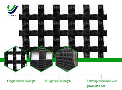 China Leichtes Gewicht, gutes Drainagematerial, leichtes Geo-Gitter aus gestricktem Polyester zu verkaufen