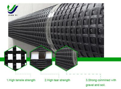 China Special Warp-Knitted Polyester Geogles For Railway Track Slag Protection And Retaining Wall Reinforcement for sale