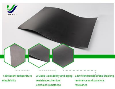 China Anti Seepage HDPE Smooth Geomembrane Waterproof 2mm Thickness for sale