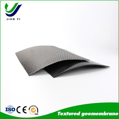 China Geomembrana texturizada de HDPE con estructura de punto de columna contra deslizamiento y erosión en venta