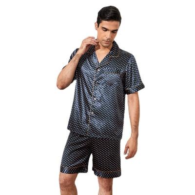 China High Quality Pattern Mens Stripe Shortsleeve Sleepwear Soft And Comfortable Breathable Plus Size Homewear For Men for sale