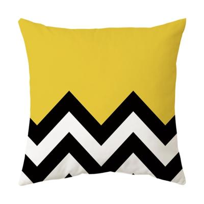 China Good Quality Luxury New Arrivals Yellow Geometry Pillows Wholesale Cheap Cute Decorative Cushions for sale