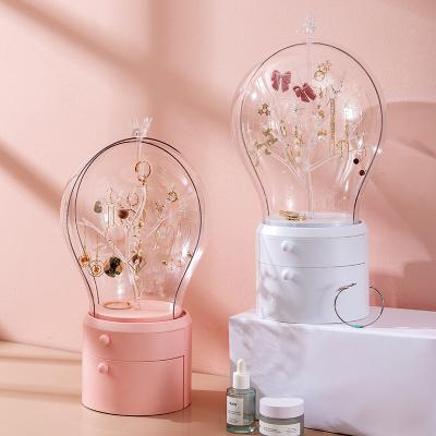 China Hot Selling Transparent Cosmetic Plastic Storage Box Stored Multifunctional Beautiful Round Storage Box Compartment for sale