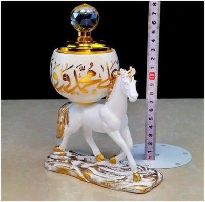 China Other design 2021 creative horse shape resin censer for home decoration for sale