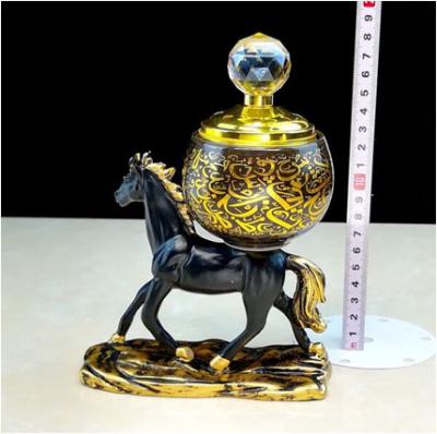 China Other creative 2021 new design horse shape resin censer artware for home decoration for sale