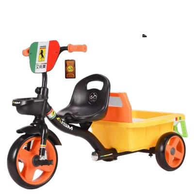 China High Quality Durable Indoor Outdoor Kids Happy Child Tricycle With Rear Seat for sale