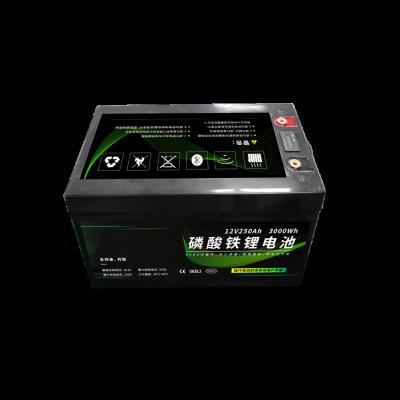 China Radio Charging Most Popular Lead Acid Replacement Solar Marine Lithium Ion Battery RV 12V 250ahLiFePO4 From Best Seller for sale