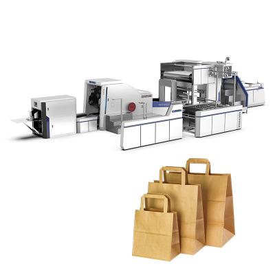 China Garment Shop Paper Bag Production Machine Paper Bag Making Machine Price Automatic Paper Bag Making Machine Twist Handle for sale