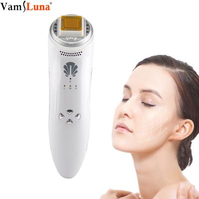 China Electric Ultrasonic Face Lift Facial Massager LED Display Wrinkle Removal RF Radio Frequency Lifting Whitening Face Skin Care Device for sale