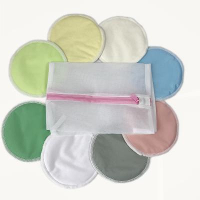 China China ABSORBENT contoured plain reusable pads organic bamboo washable colorful wholesale nursing pads for sale