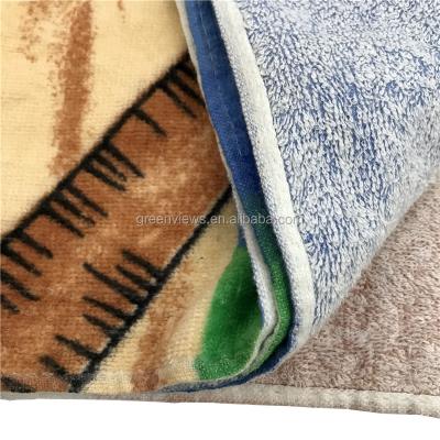 China 90X170cm Compressed 100% Cotton Velvet Beach Towel Bath Towel Brand Sublimation Reactive Printed Custom Towels for sale