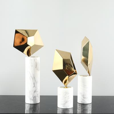 China Wholesale Minimalist Dispenser Creativity Light Luxury Modern Desktop Marble To Decorate Table Ornaments for sale