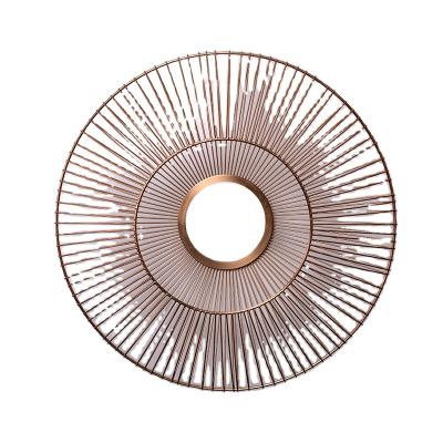 China Wholesale Sense Of Space Guest Room Houses Metal Circular Wall Decor Circular Bedroom Minimalist Dispenser for sale