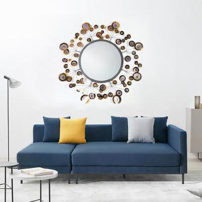 China Wholesale Minimalist Distributor Top Quality Bedroom Corridor Iron Stainless Steel Mirror Wall Hanging Mirror for sale