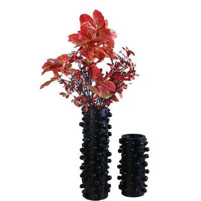 China Resin minimalist luxury unique vase aisle vase living room table office personality decoration home vase for sale