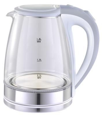 China 360 Base 220-240v 1.8L Degree Electric Glass Kettle Rotating Appliances Electric Glass Kettle Water Household Appliances for sale