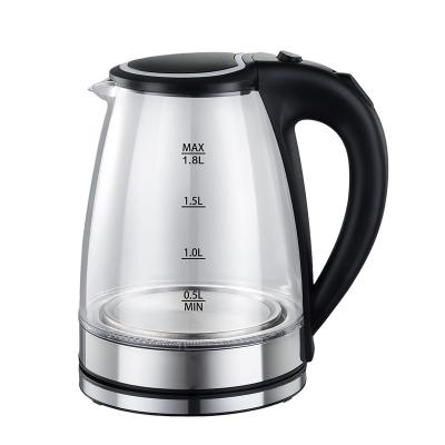 China 360 Degree Base 2.0L Rotation Smart Glass Electric Kettle With Keep Warm Function For Home Appliance for sale