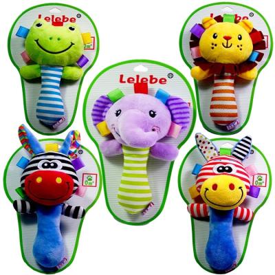 China Factory Price Manufacturer Custom Wholesale Inflatable Toys Suppliers Baby Toy Plush Toys Lion Hand Bells Infant Jingles Toys for sale