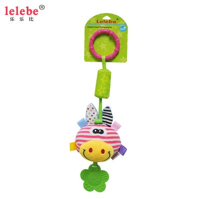 China Model Toy Soft and comfortable children's toys with stuffed animals hanging baby rattle toys to decorate baby carriages. for sale