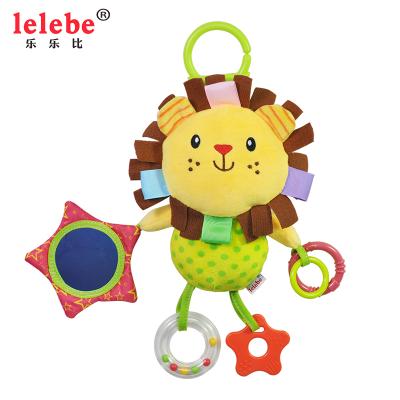 China NEW plush car hanging bell comfort bed bell lelebe product plush toy pet doll cute lion animal plush toy safety hanging hanging mirror for sale