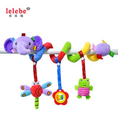 China 2019 lelebe baby fisherman deco elephant stuffed animal rattle stuffed fun hanging music soft toys baby announcment ornament L1831 for sale