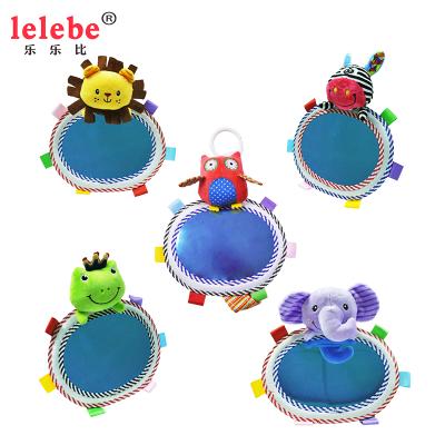 China Magic Christmas baby animal plush mirror gift toys for children cognitive mirror can be hung on baby car baby toys LLB605673 for sale