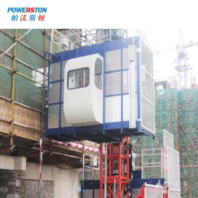 China Double Cage Passenger Material Hoist 2 Ton Building Construction Elevator for sale