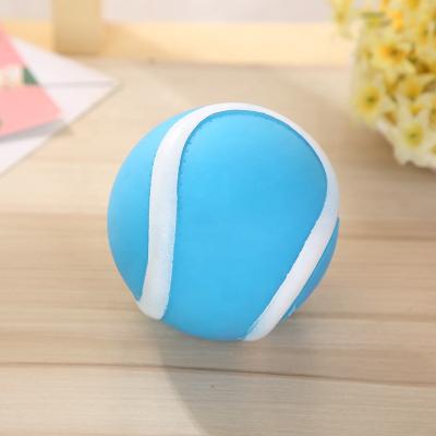 China Viable Funny Pets Dog Puppy Cat Ball Teeth Toy PVC Chew Healthy Dogs Play Fetch Squeak Aquarium Toys Pet Supplies for sale