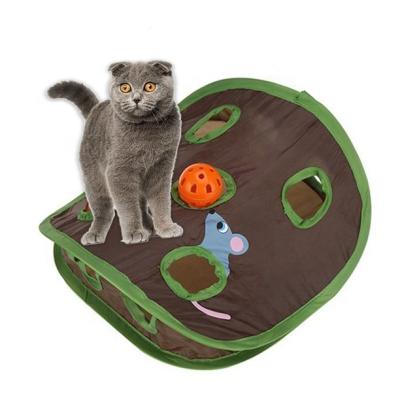 China Viable Cat Toy with Running Mouse, Cats Hunt Mouse Maze Toy Hide and Seek Game for Pet Cat Kitten Play Fun Exercise for sale