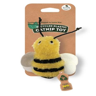 China Cute Dogs Puppies021 Toy Squeaky Dog Toy Small Pet Cat Plush With Catnip Toy Bee Viable Soft Plush Toy for sale