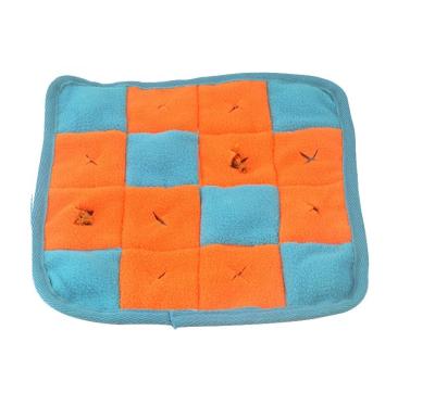 China Sustainable Dog Nose Mat Pet Sniffing Training Blanket Fleece Detachable Pads Dog Mat Relieve Stress Nosework Puzzle Toy Pet Nose Pad for sale