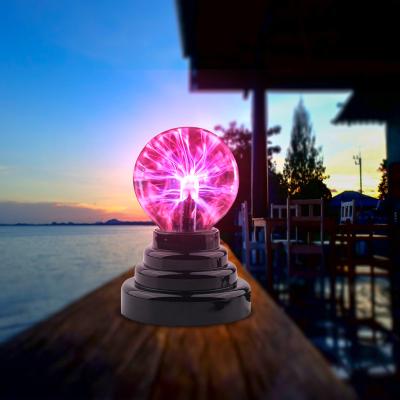 China Modern Indoor Magical Touch Touch Sphere Novelty Plasma Ball USB Decoration Plasma Ball Touch Crystal Lamp for sale