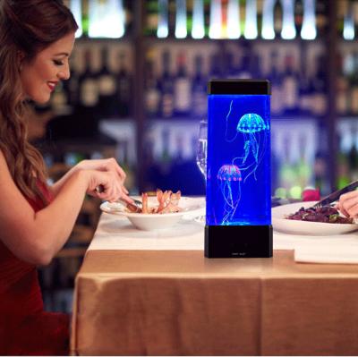 China Multi Color Changing Mood Light Lava Lamp Aquarium Night Light Home Ministry Gift Jellyfish Lamp New Modern Warm Jellyfish for sale