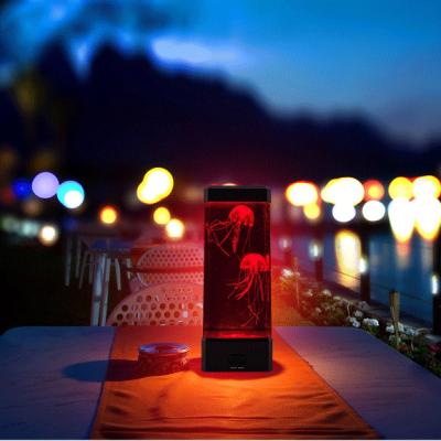 China Modern Power/Control Color Changing USB Jellyfish Fantasy LED Jellyfish Jellyfish Fish Tank Aquarium Led Lamp Night Light for sale