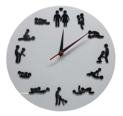 China Eclectic Home Decoration Clock Couples Love Reminder Flirt Clock for sale